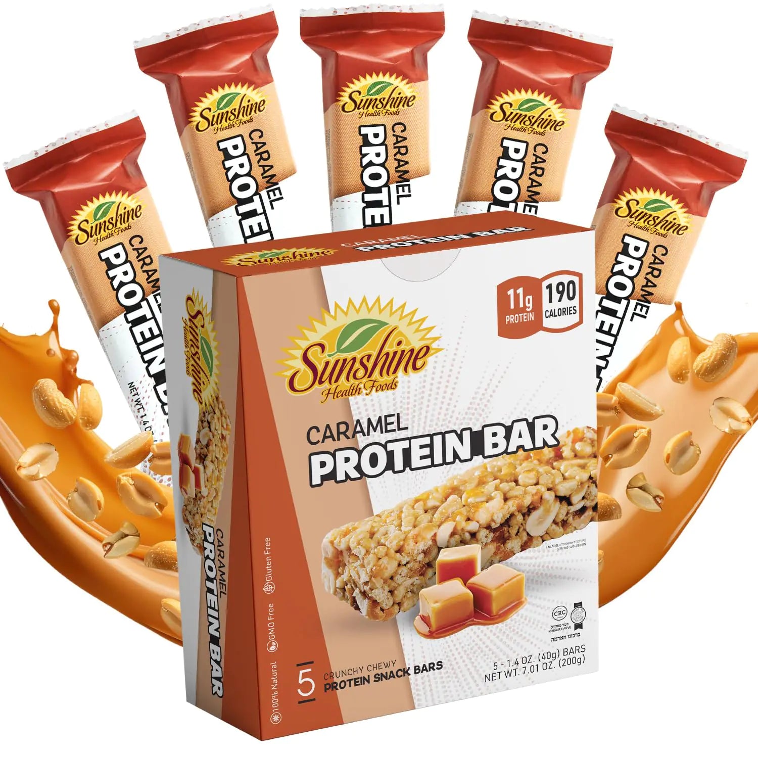 Gluten free Protein Bars 5 Caramel Healthy Protein Bars for Active Lifestyles Ideal Protein Bars for Meal Replacement Perfect High Protein Bars for Muscle Recovery and Sustained Energy