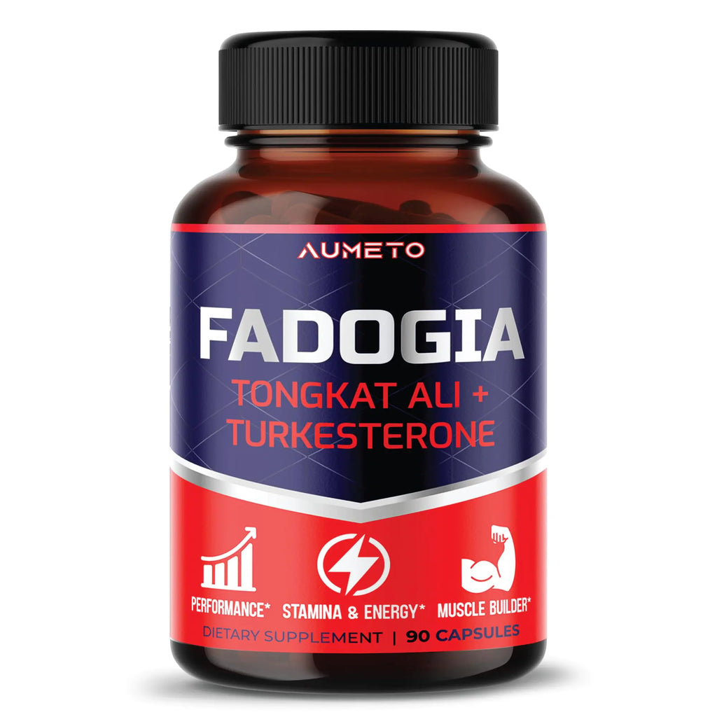 Fadogia Agrestis Supplement with Turkesterone Tongkat Ali Maca Root Panax Ginseng VIT D3 - Male Energy Strength and Memory Support