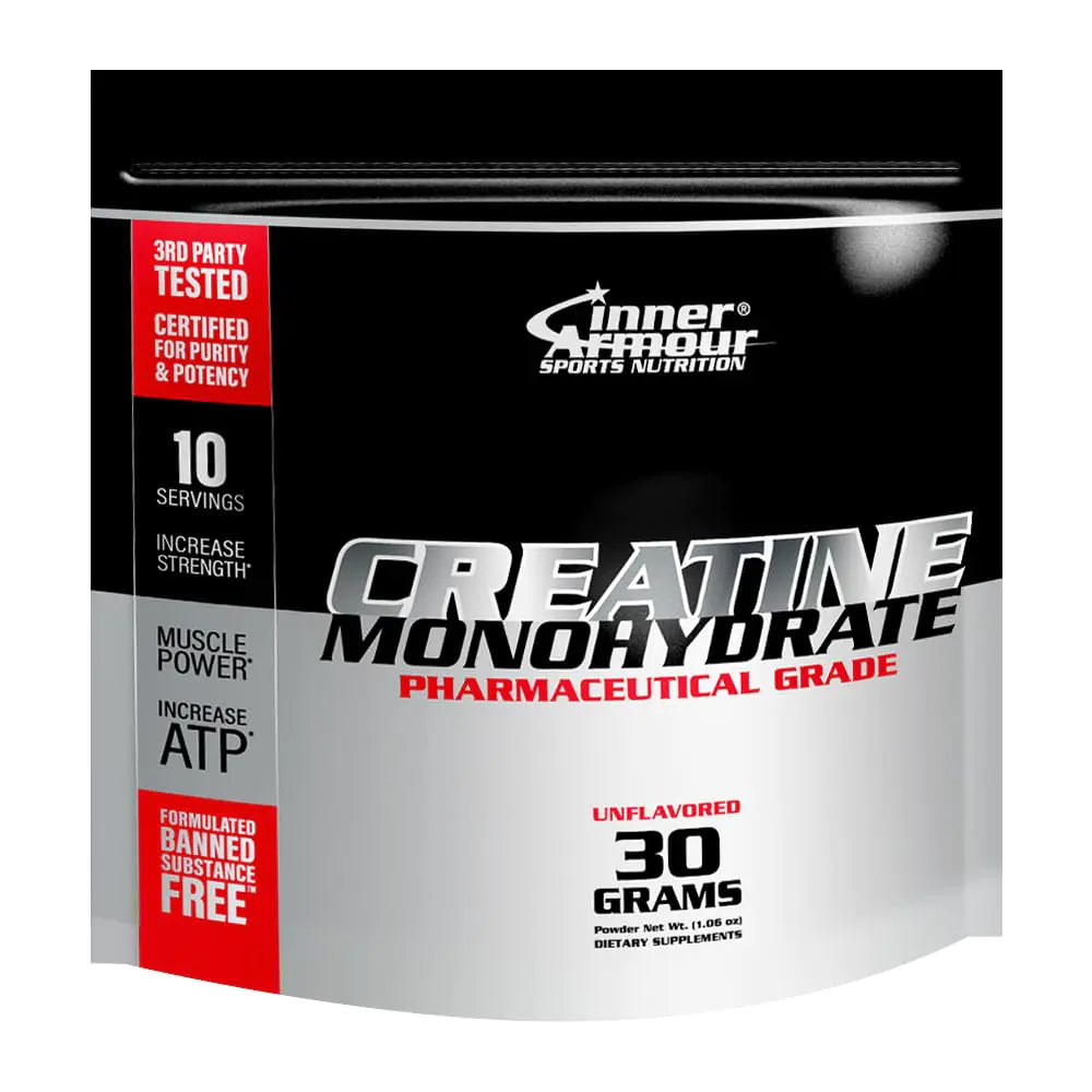 Inner Armour Micronized Creatine Monohydrate Powder - Increase Muscle Strength & Endurance - Fast Dissolving Flavor-Free Vegan Fitness Supplement Keto Friendly - 30 gr or 10 Servings