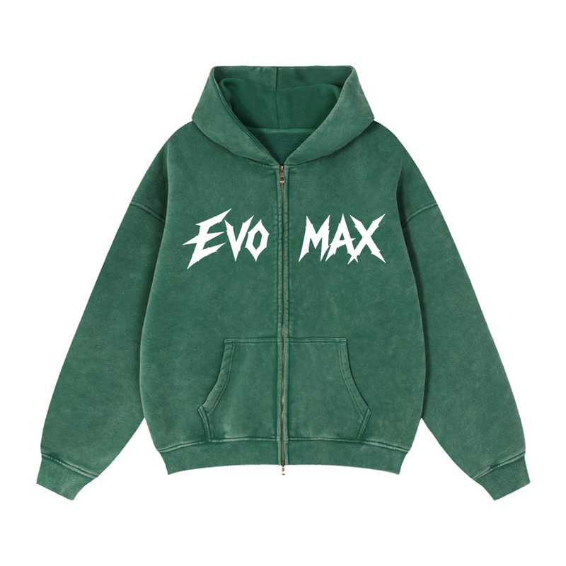 Washed Fleece Zip